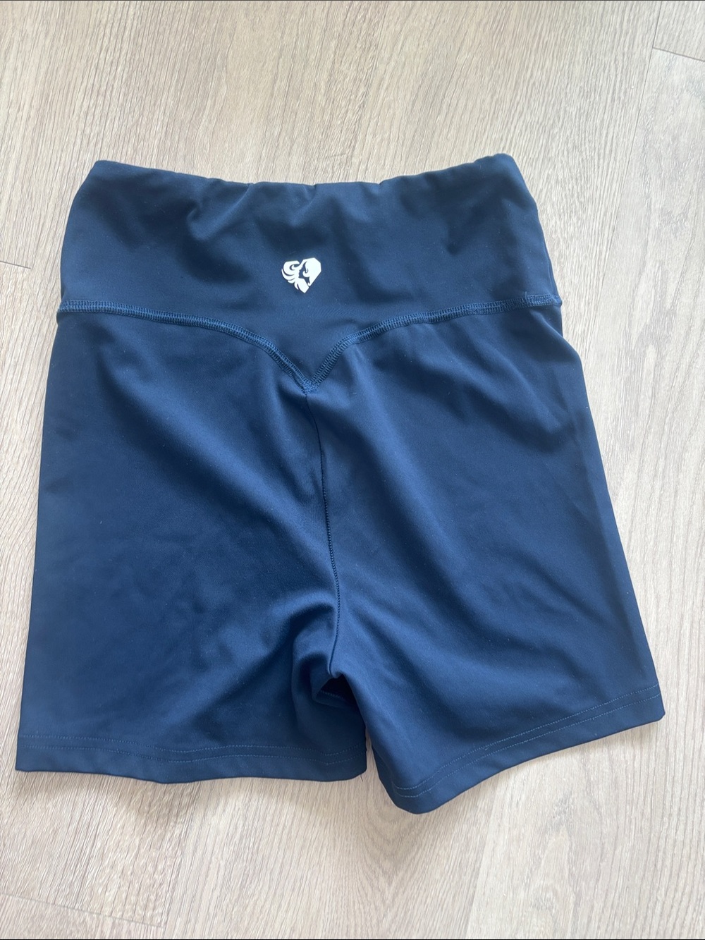 High-Rise Navy Bike Shorts